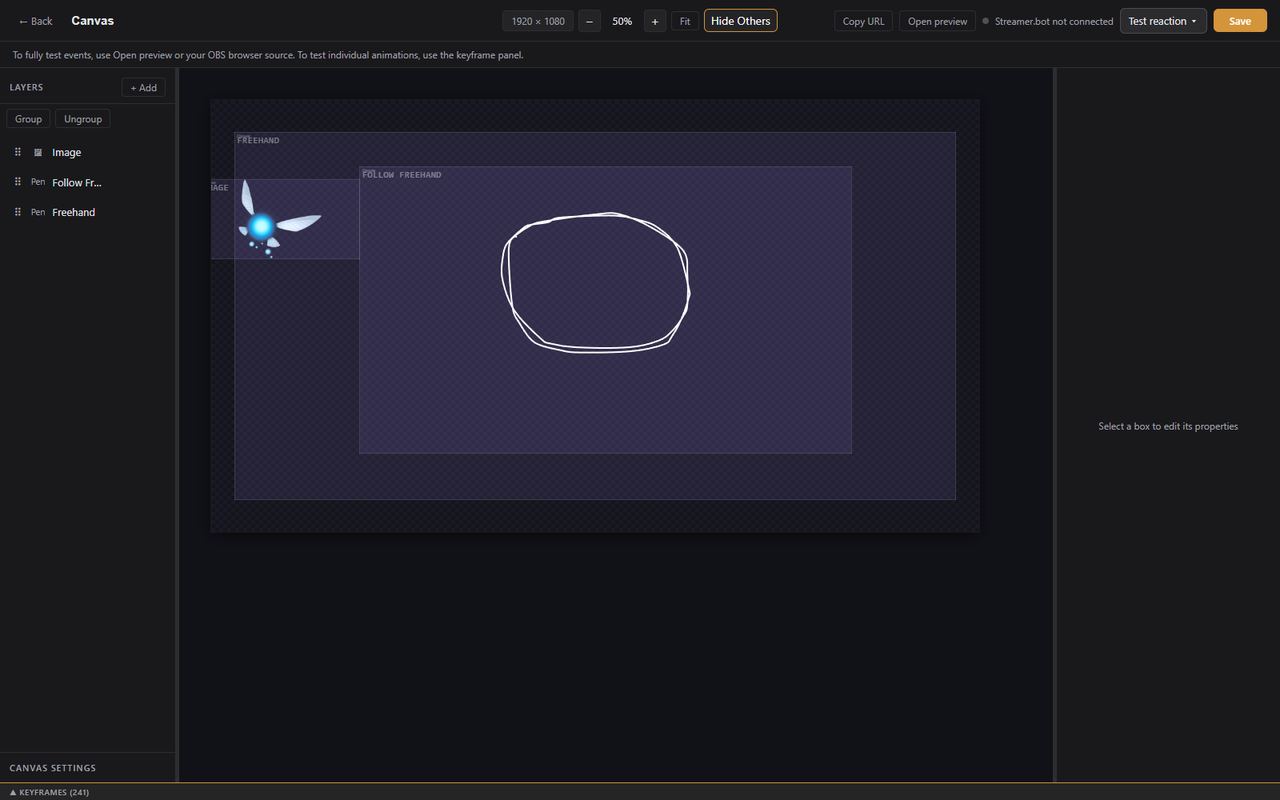 The reactive overlay editor
